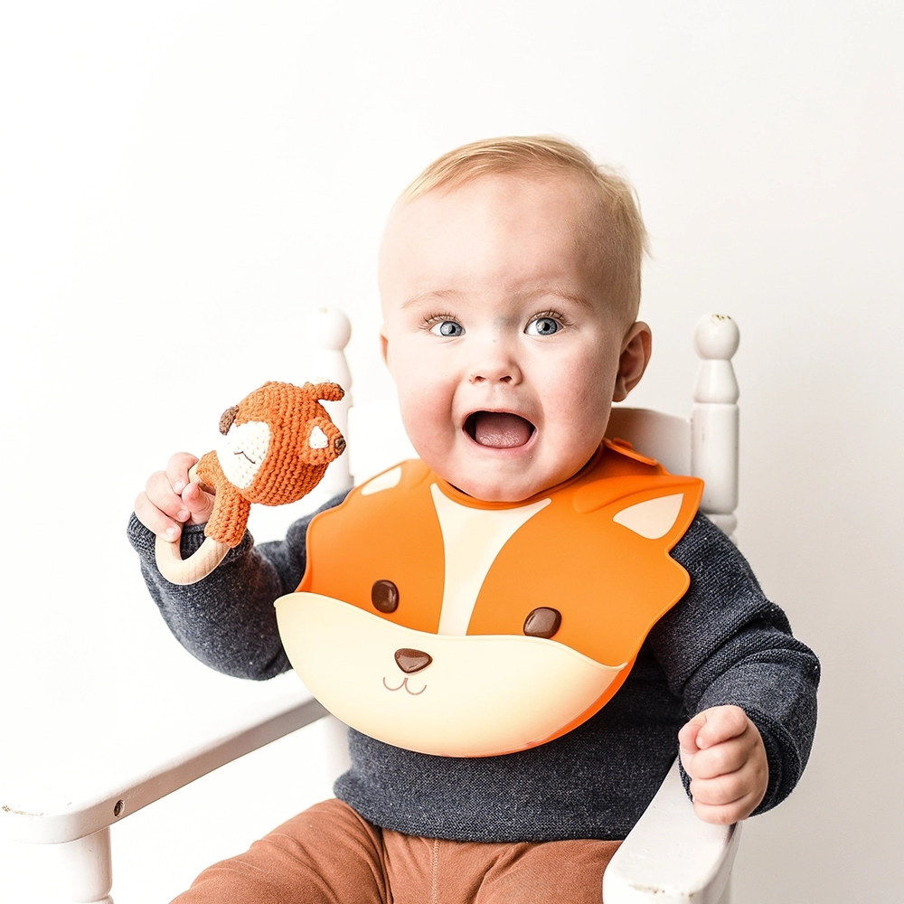 Silly Goose silicone baby bib collection — consumer product design by Spitfire Industry