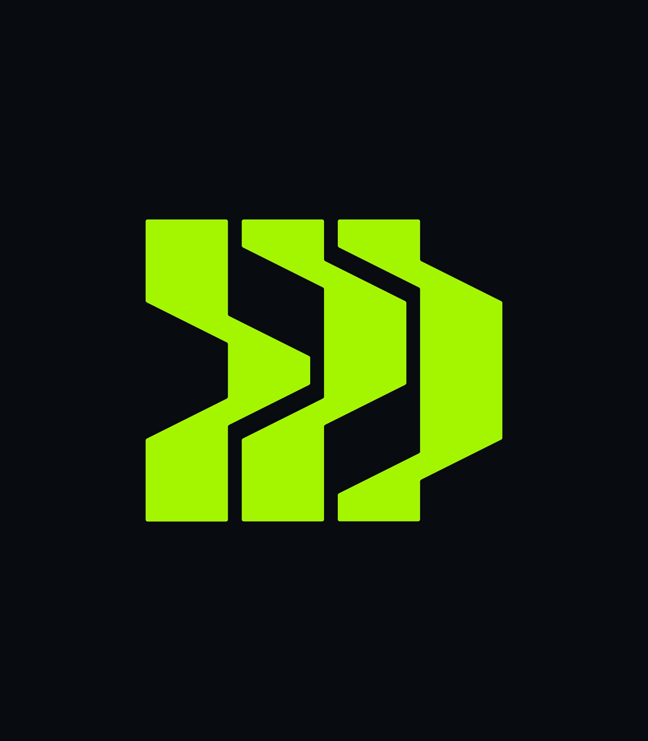 Neon green Þétt logomark on a black background. 