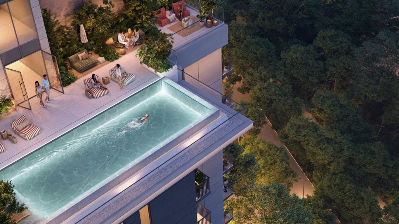 Dubai apartment with private pool