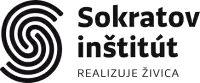 Logo Sokratov inštitút s textom Realizuje život