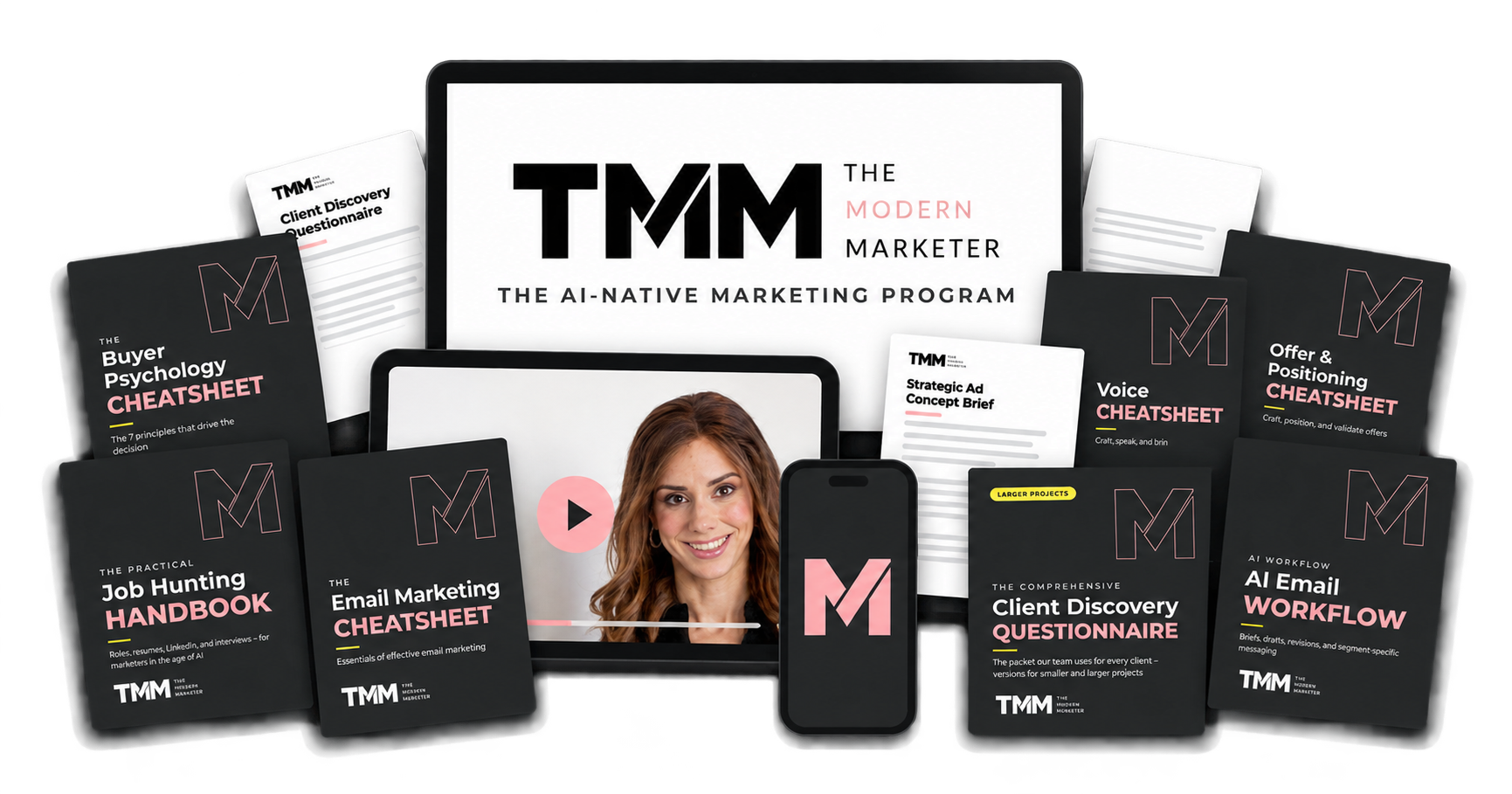 The Modern Marketer course materials, workbooks and templates