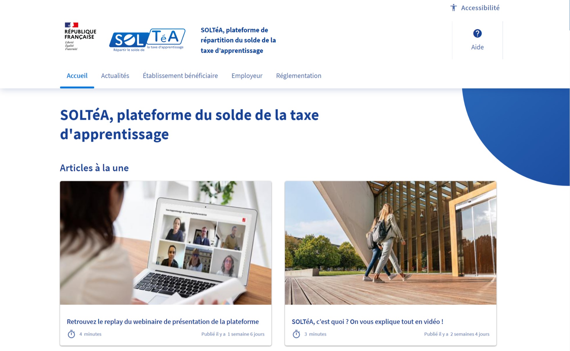 plateforme Soltéa - taxe apprentissage