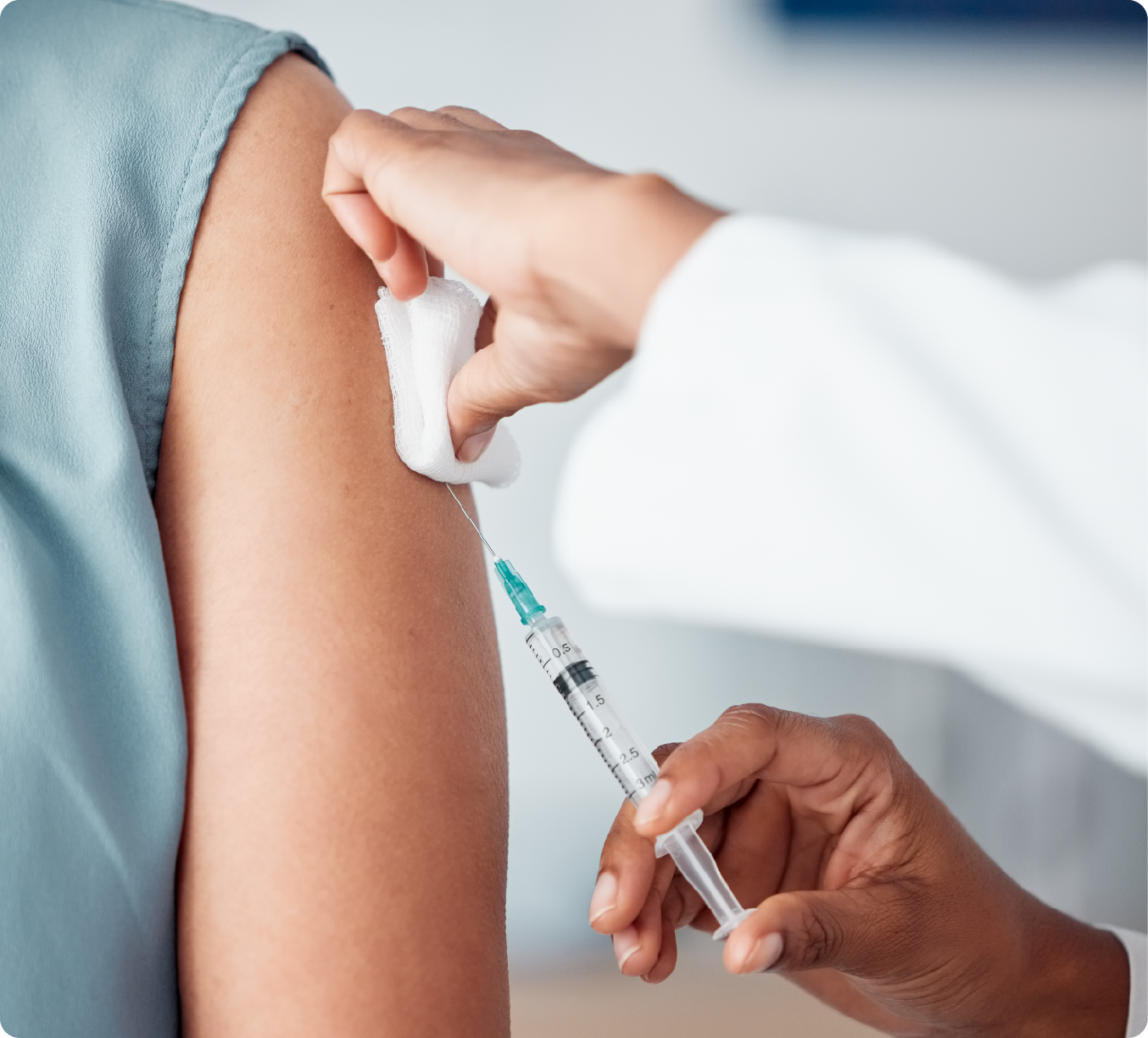 EPH Image: Person getting a flu shot