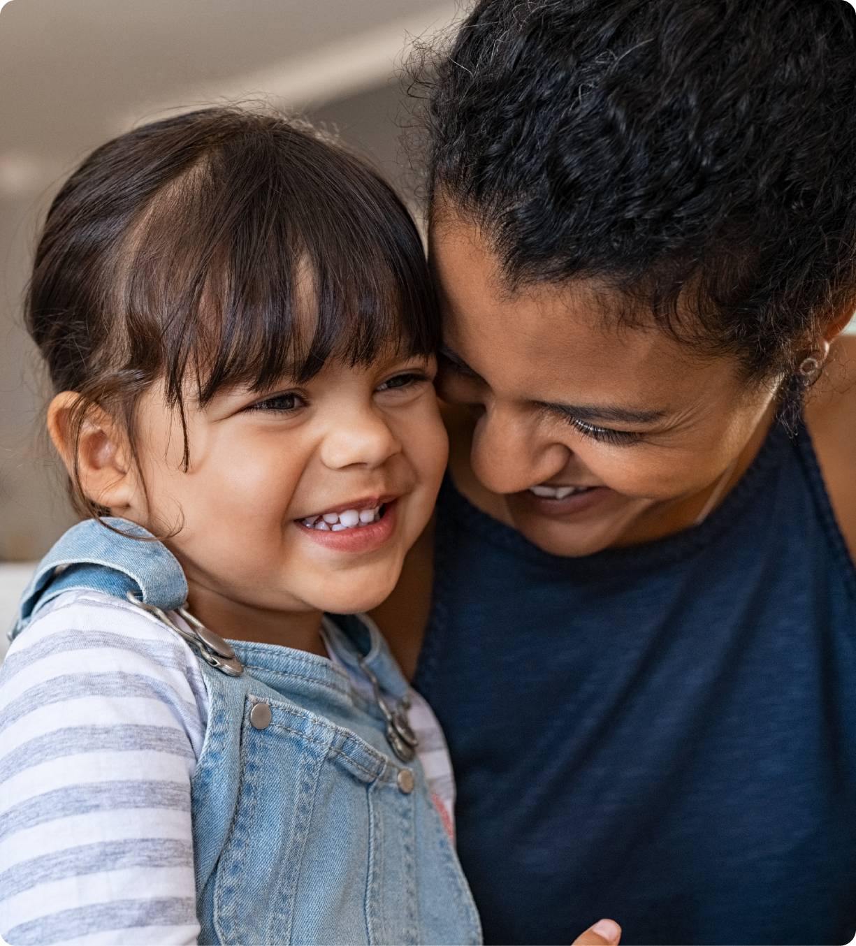 EPH Image: Young girl smiling with her mom