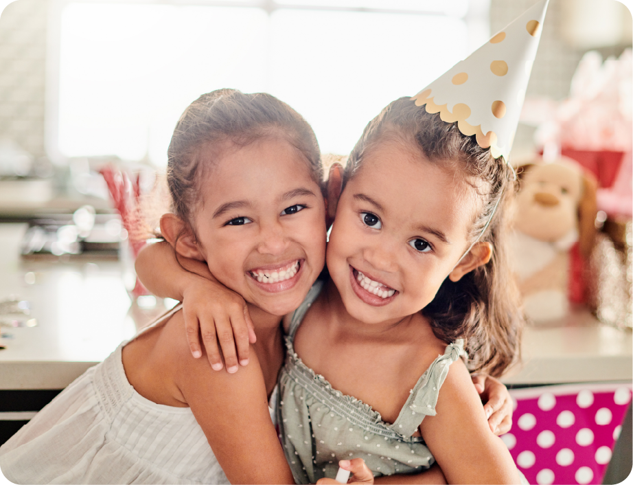 EPH Image: Two little girls celebrating a birthday