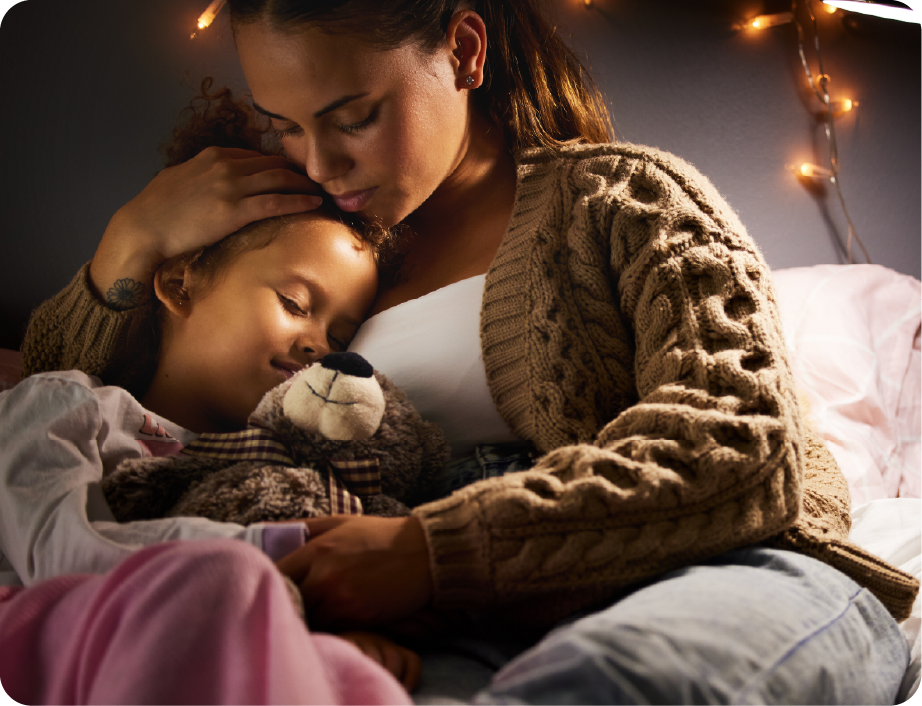 EPH Image: Mom consoling young daughter 