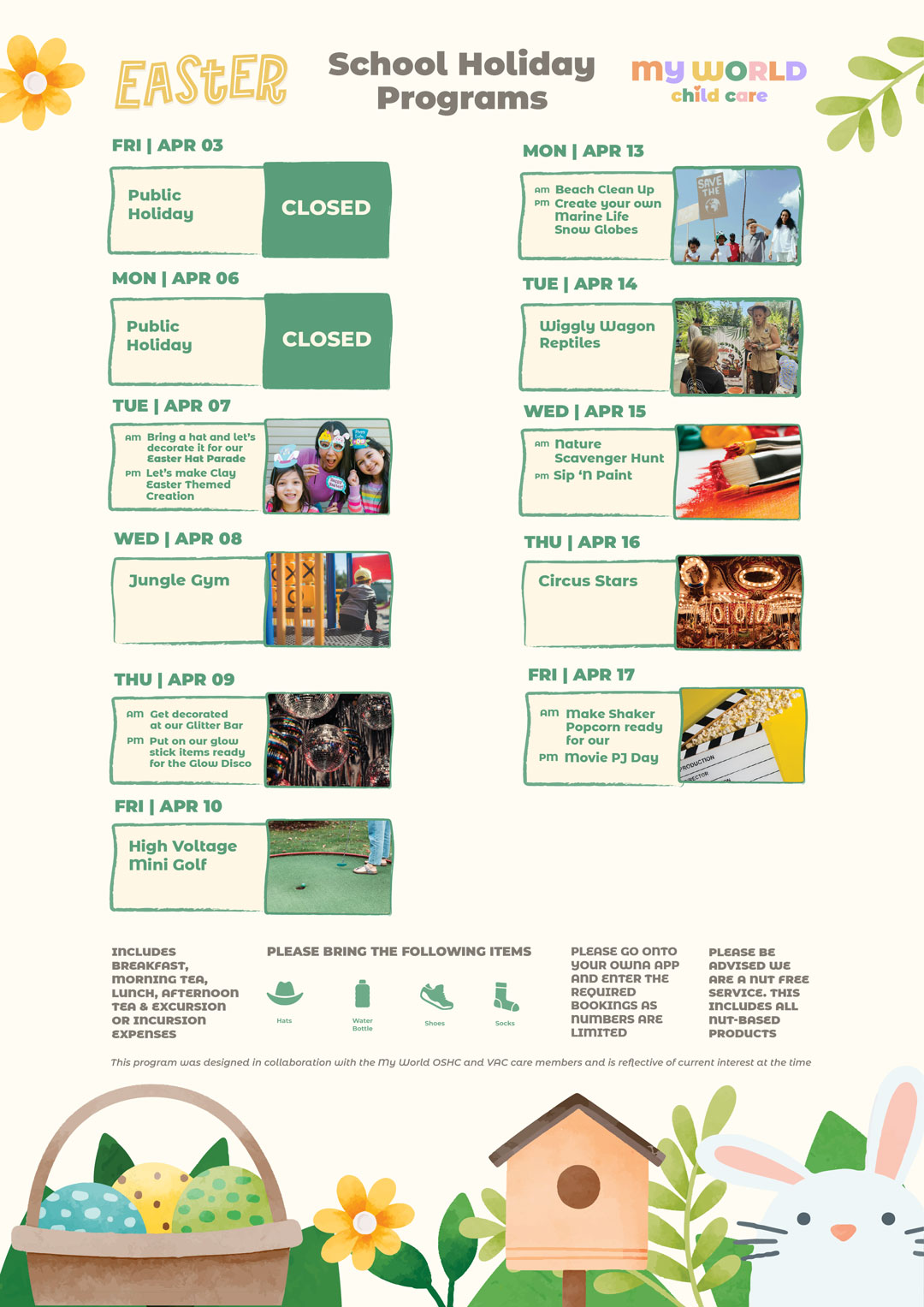 easter vacation school holiday program in armadale