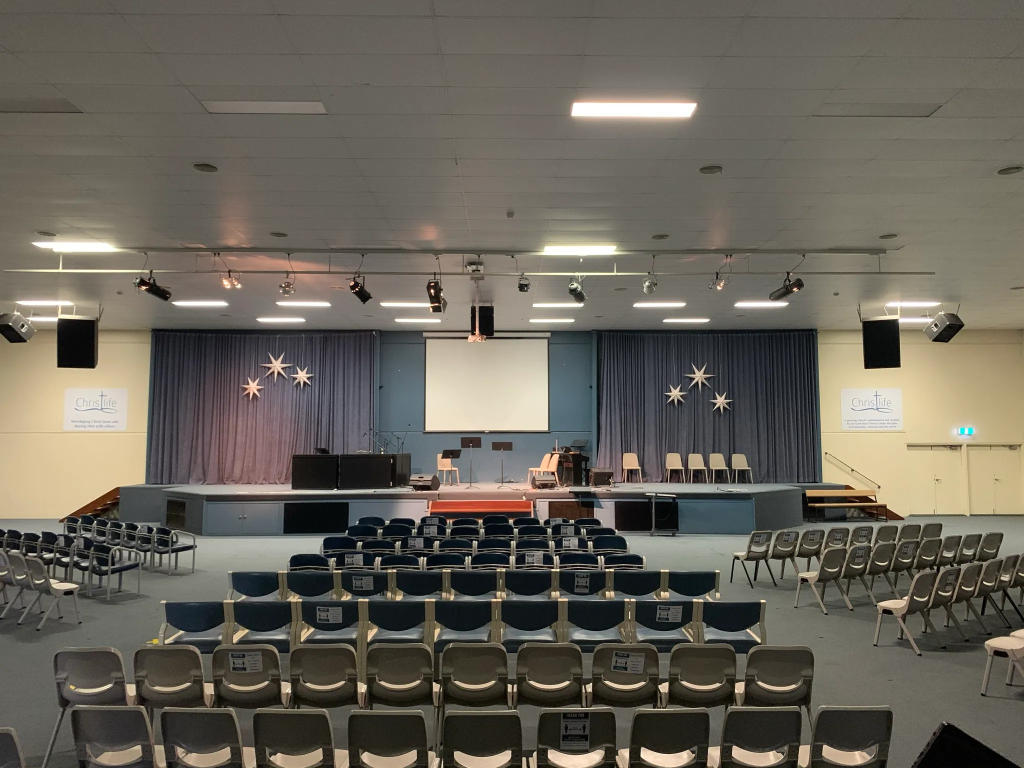 The Big Picture Group's setup at ChristLife Prystbeterian Church