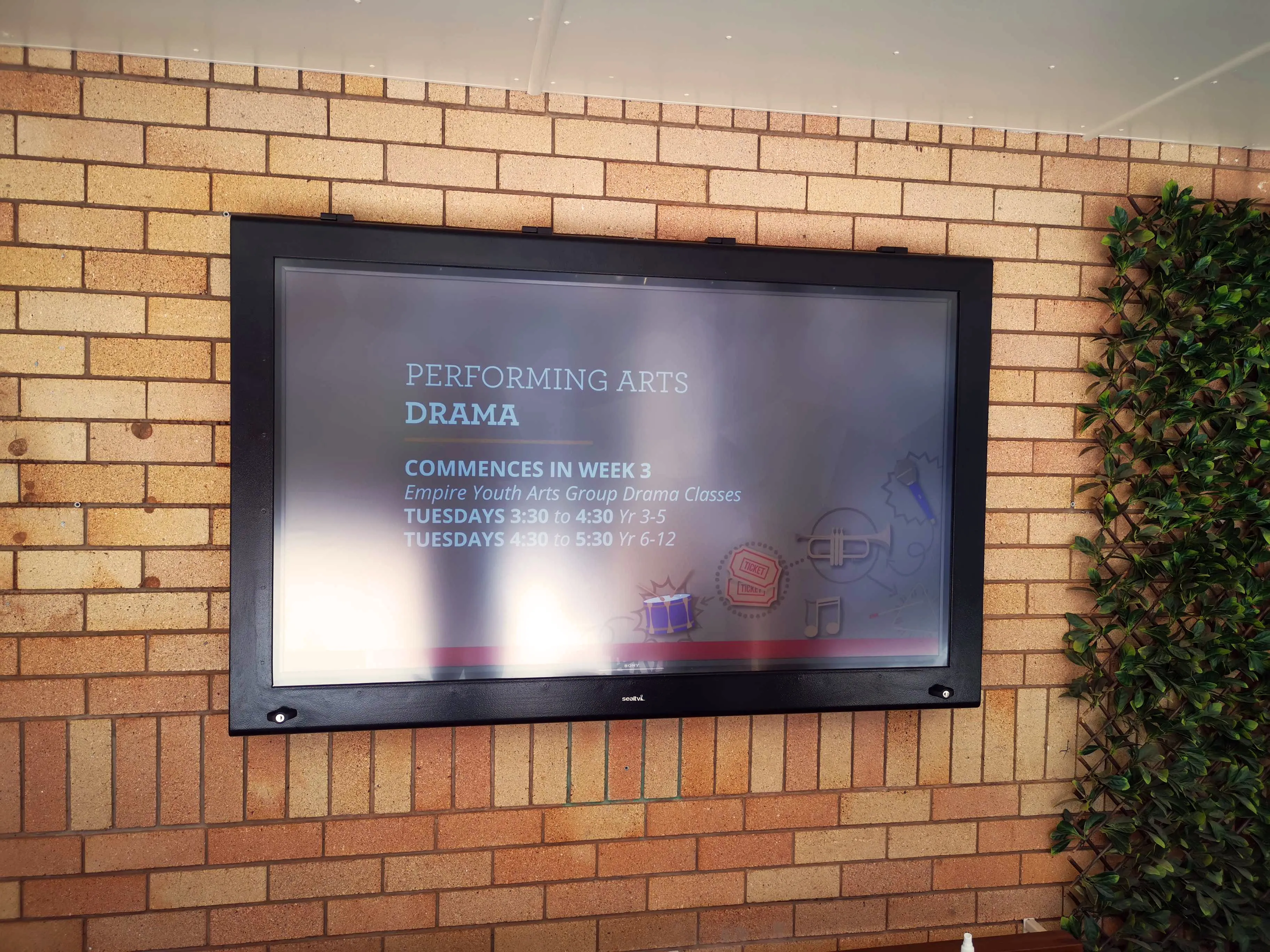 The Big Picture's Digital Signage project at Toowoomba Anglican School