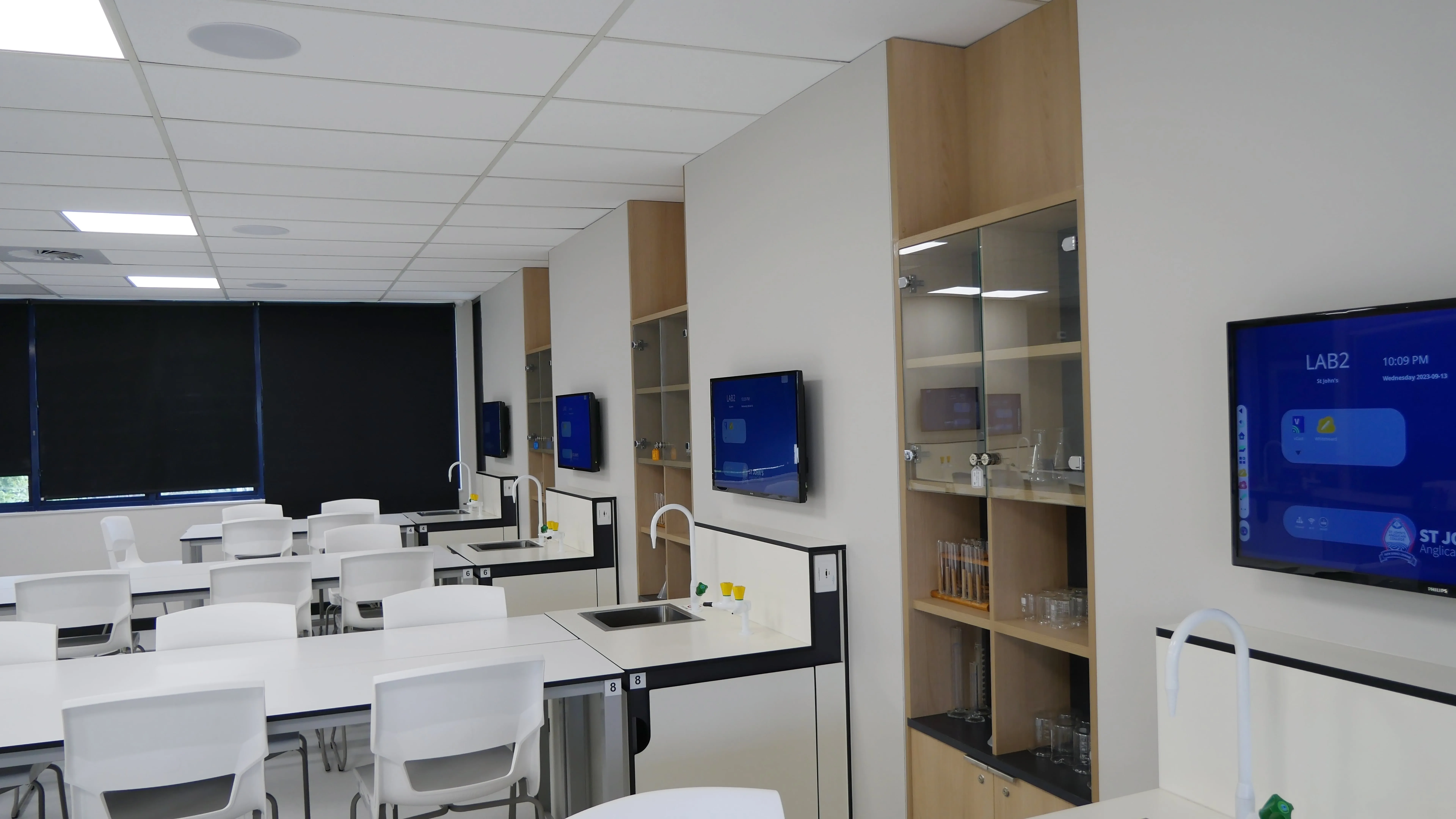 St Johns Anglican School classroom with LED