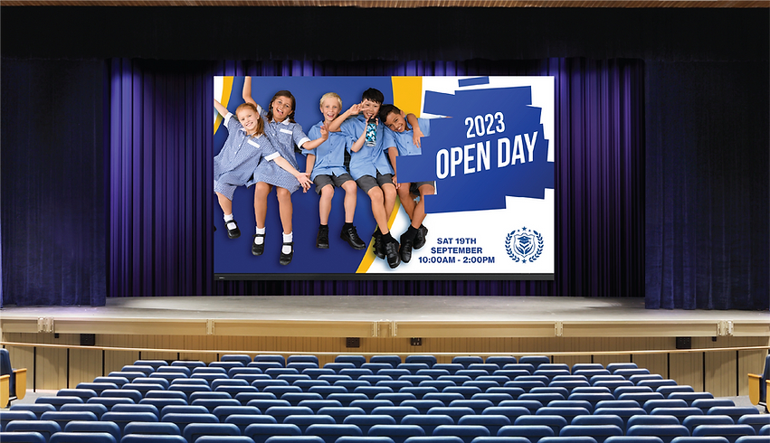 A conference room with the Big Picture's CommBox