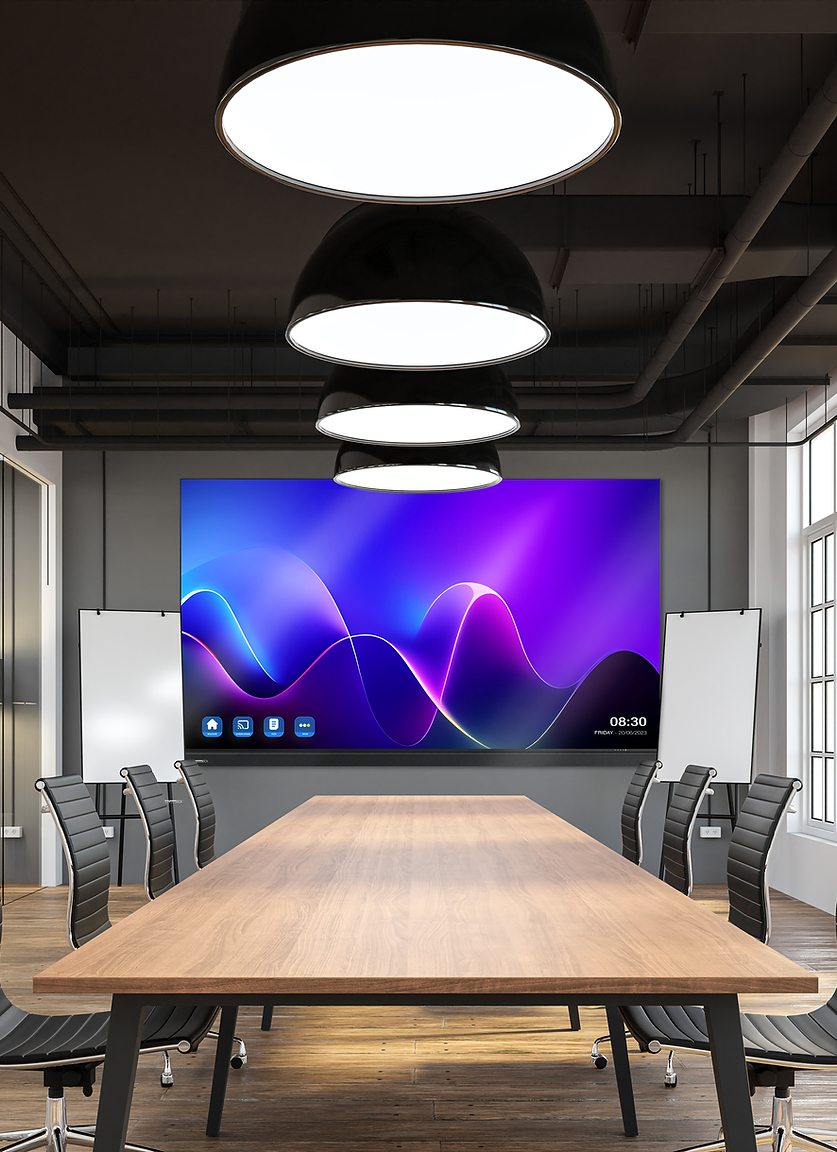  A Boardroom with large LED panel