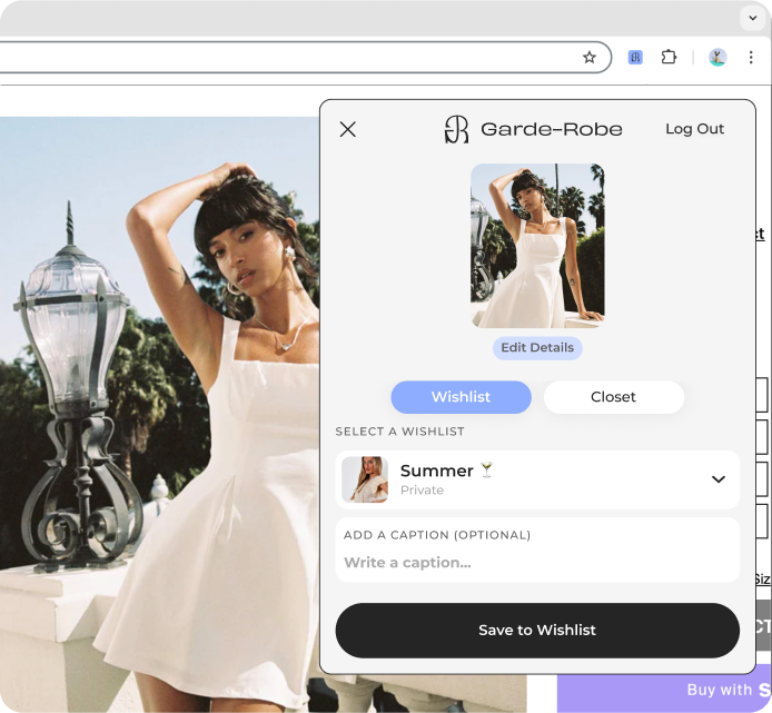 Chrome extension screenshot