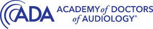 Logo for the Academy of Doctors of Audiology.