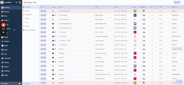 Distribution section of the software