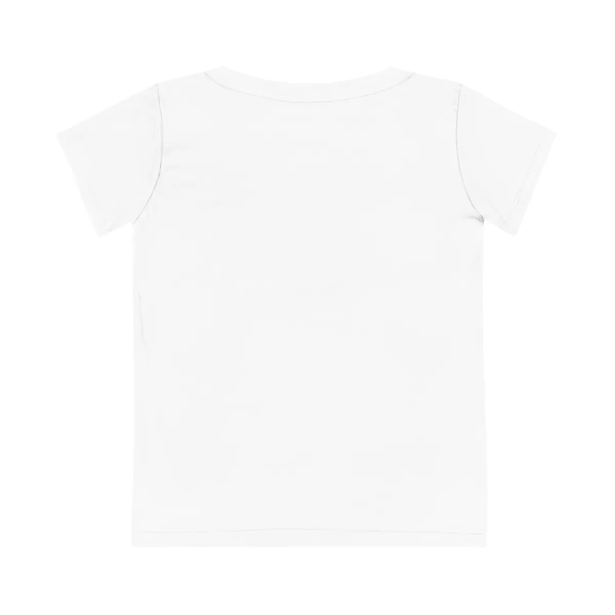 Womans t-shirt backside. Plain white
