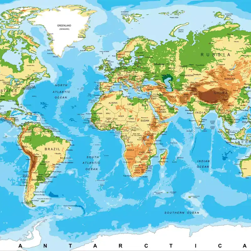 Mapa Sveta 13