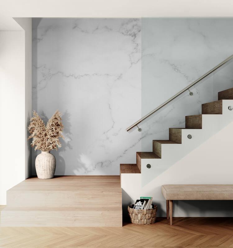 tapeta belog mermera na stepeništu