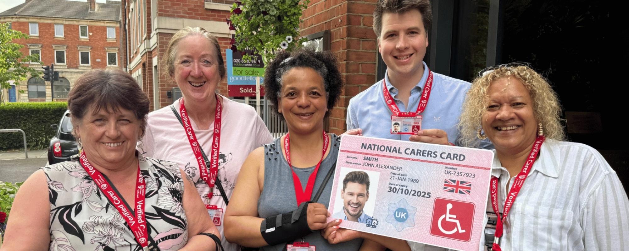 photo of a group of national carers card holders at merton council