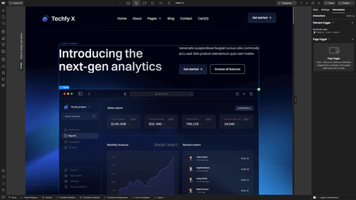 Animations - Techfy X Webflow Template