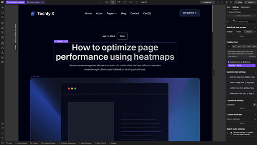 CMS Page - Techfy X Webflow Template