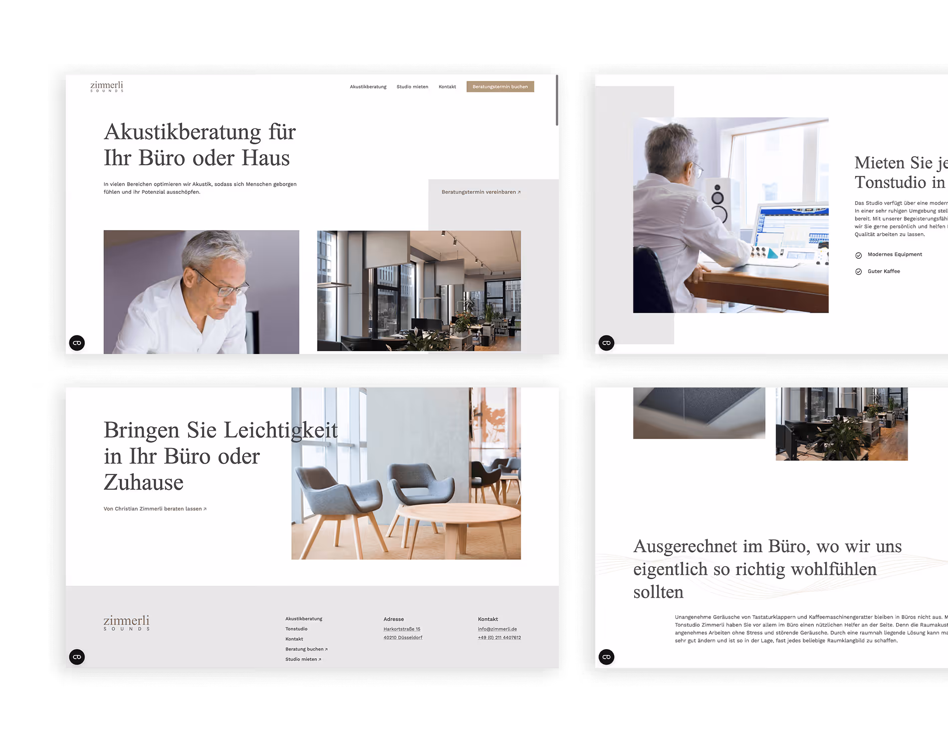 Webflow Case Study von der neuen Zimmerli Website