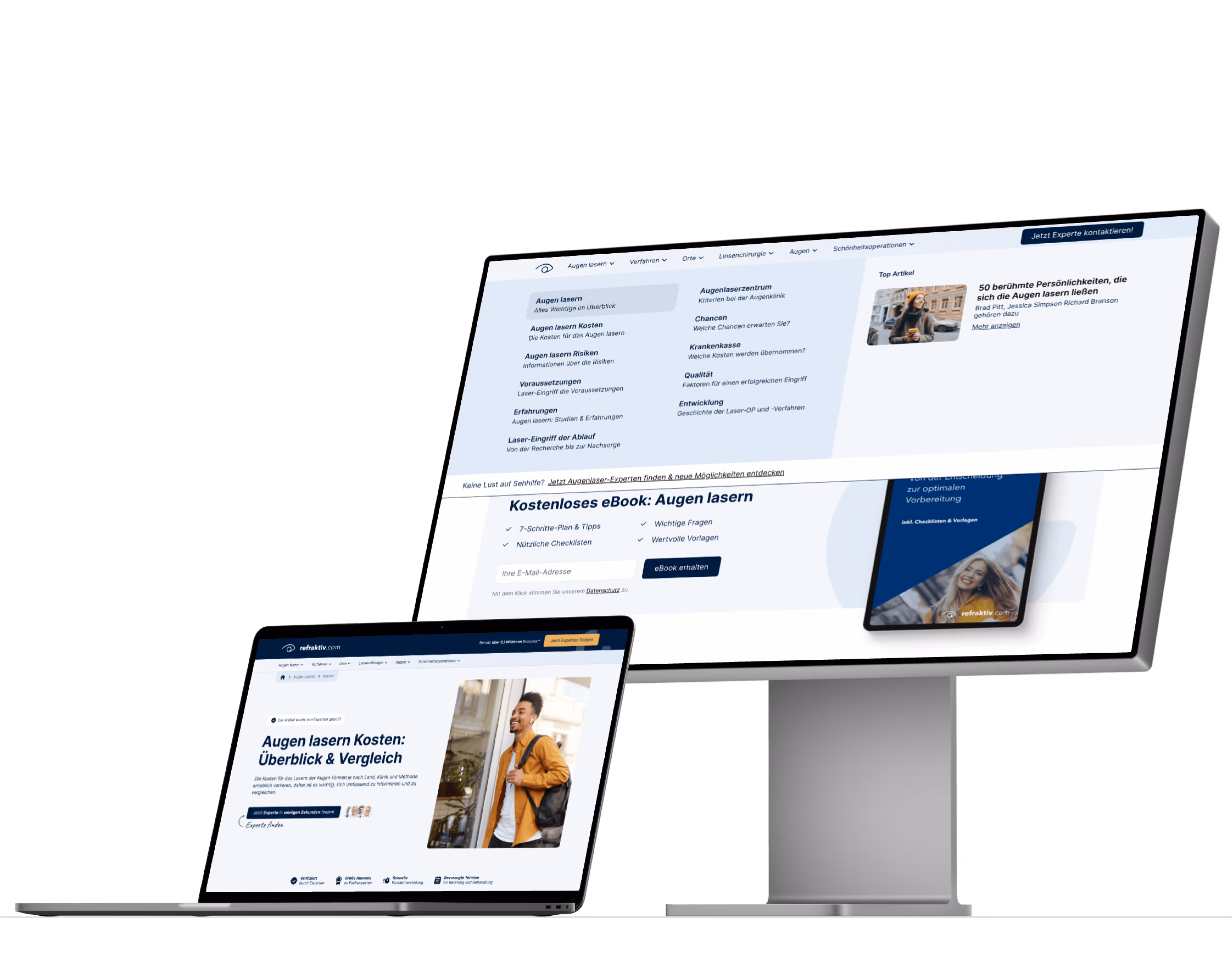 refraktiv Website von Webflow Experte Max Weber
