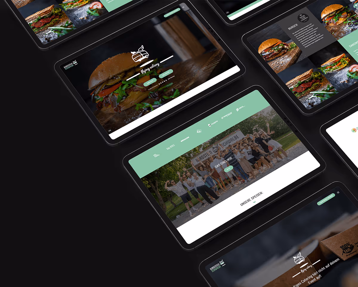 Max Weber Design Website für Foodtruck Bordsteinschwalbe