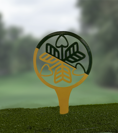 precision cut split color aluminum marker