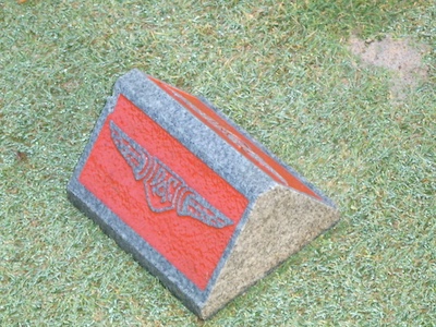 grey granite wedge tee marker