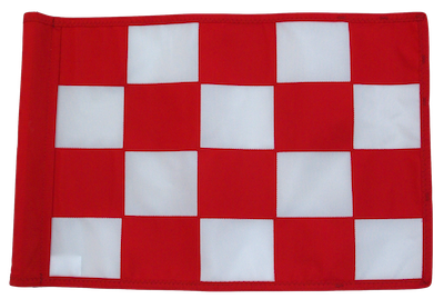 red and white checkered flag