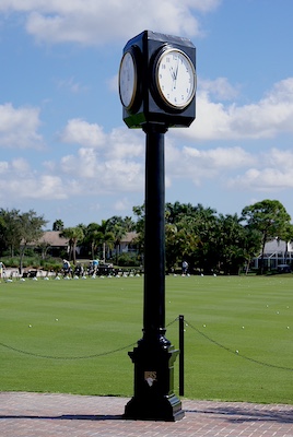 ibis gold course tee clock