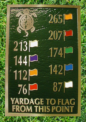  cast bronze tee box marker