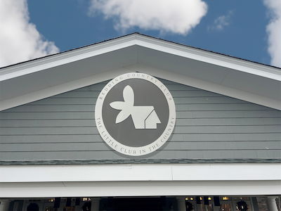 metal medallion logo 