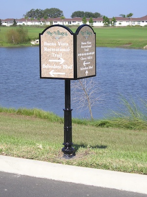 carved tan granite in metal custom frame