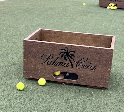 Custom golf ball collector, apple crate