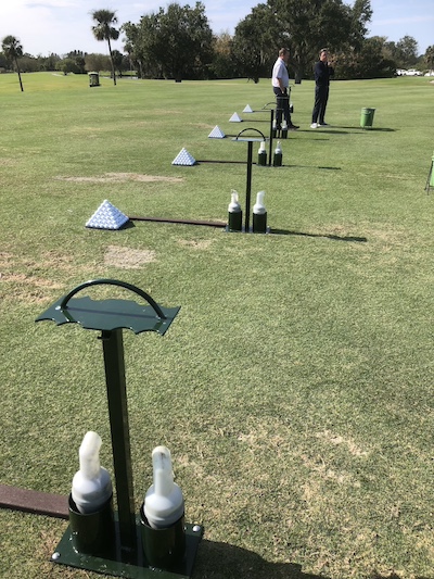 practice range divot bottle holder