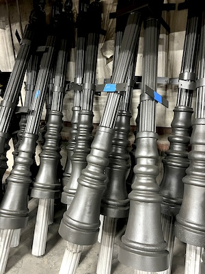 freshly painted post