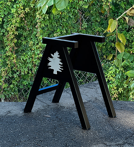 custom golf course bag stand