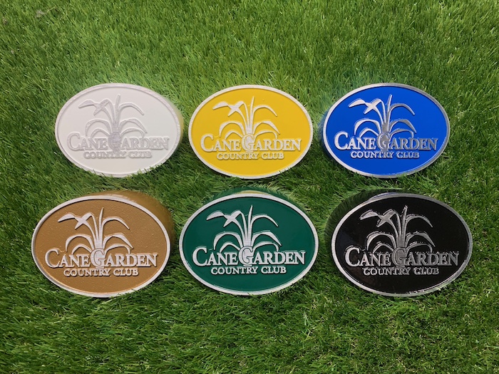 cast metal tee markers