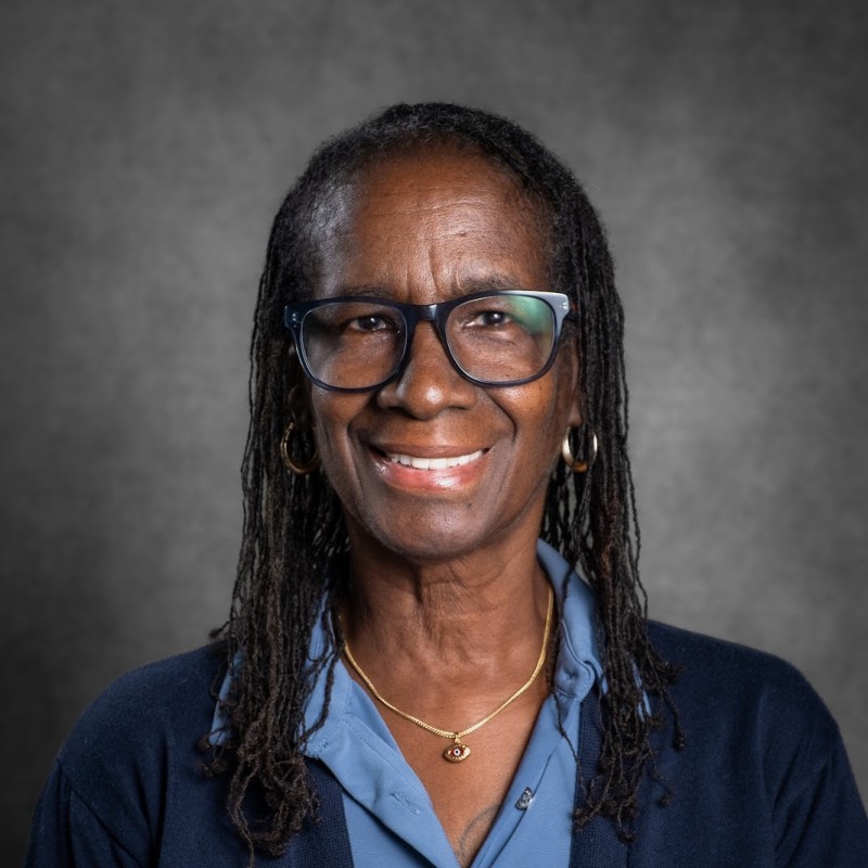 Ms Richards smiling staff portrait photo