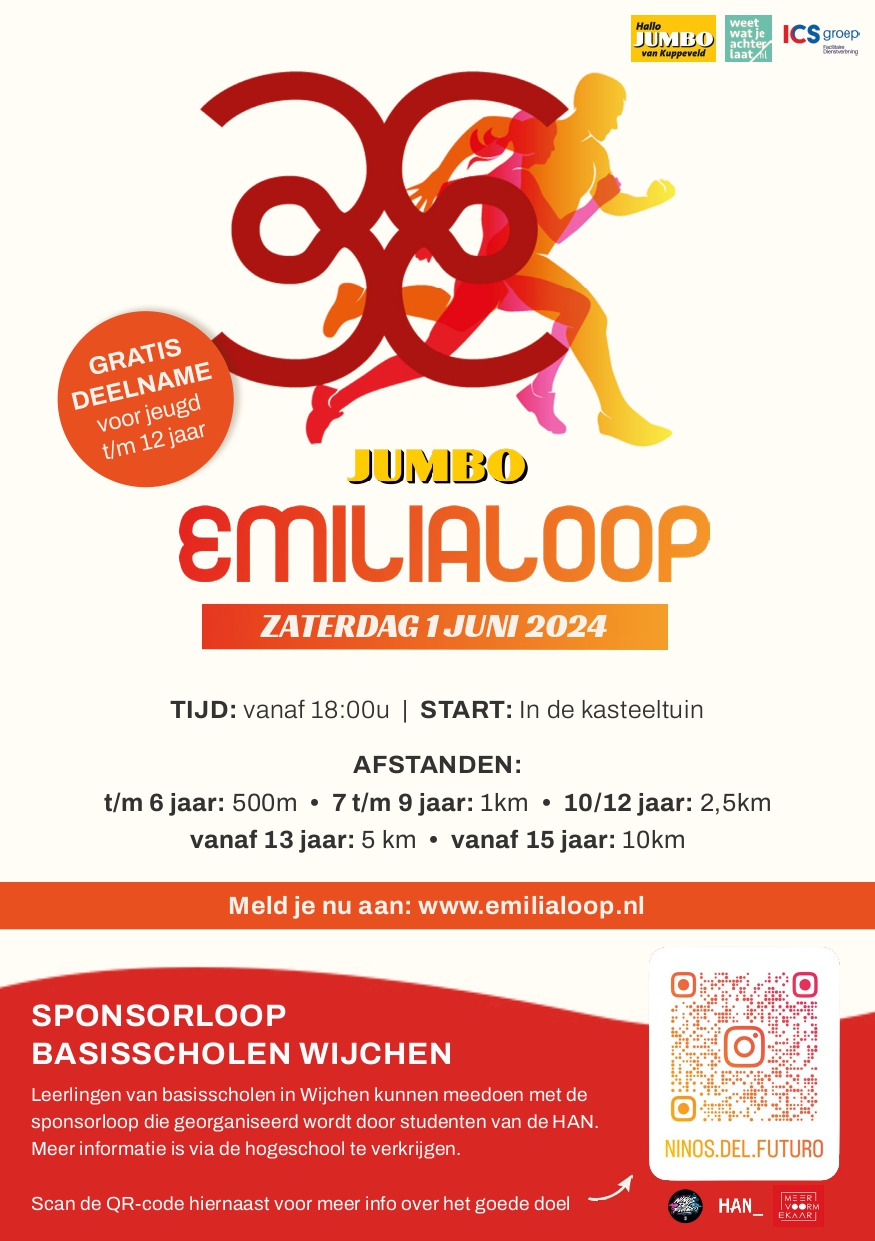 Flyer Emilialoop Atletiekclub 2024
