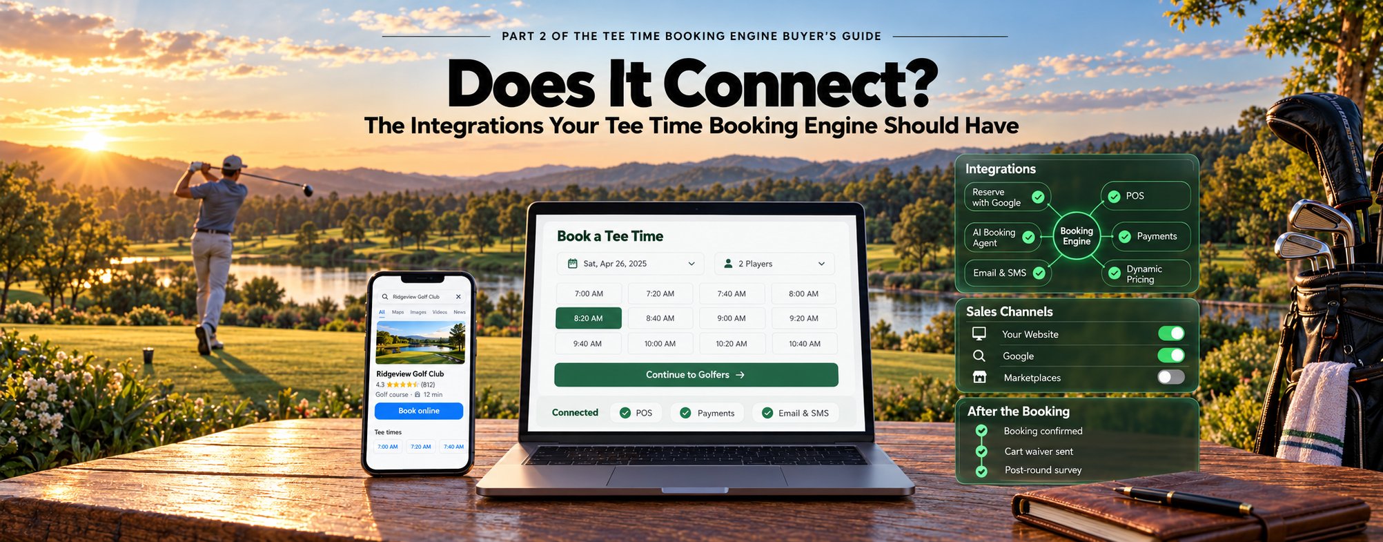 Does It Connect? The Integrations Your Tee Time Booking Engine Should Have