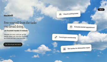 A Duckbill landing page designed to match the ad that leads to it