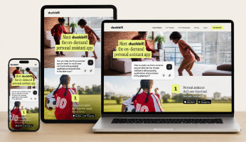 One Duckbill ad concept extended across phone, tablet and laptop formats
