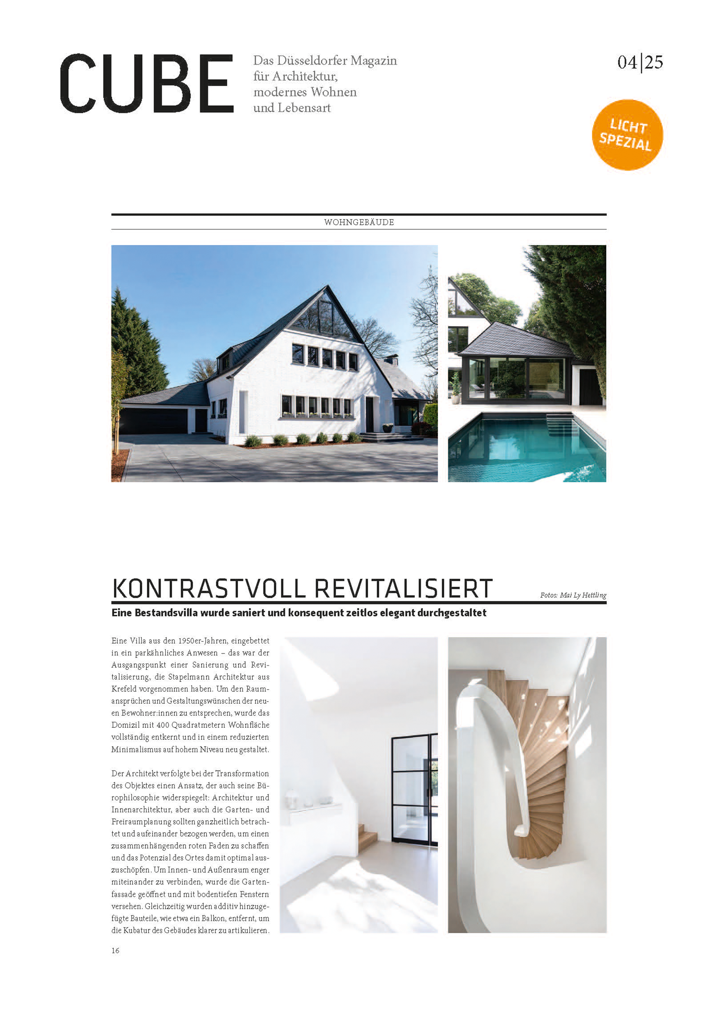 CUBE MAGAZIN: Kontrastvolle Revitalisierung