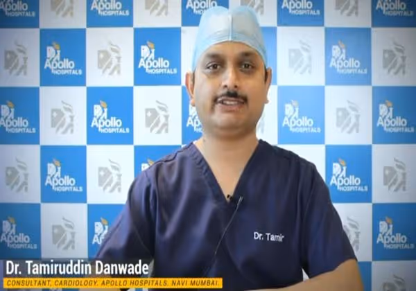 Dr. Tamiruddin Danwade, Consultant Cardiologist at Apollo Hospitals Navi Mumbai, speaking about heart care
