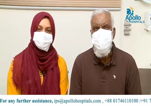 72-year-old Mr. MD Aminul Haque from Bangladesh undergoes successful robotic surgery for colon cancer