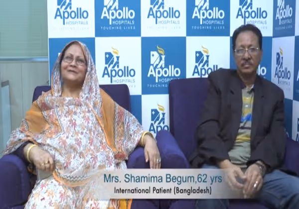 Mr. Mohammed Abdulaziz and his wife Mrs. Shamima Begum from Bangladesh share their experience at Apollo Hospitals