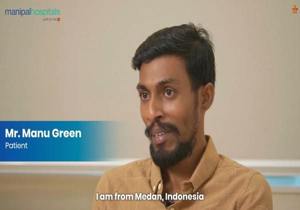 Indonesian patient recovers successfully after complex hip replacement surgery performed by Dr. Sunil at Manipal Hospital, Bangalore.